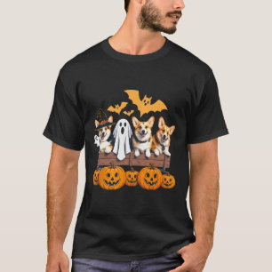 Camiseta Corgi Halloween Trio Funny Spooky Dog Lover