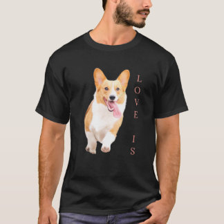 Camiseta Corgi Hombres Mujeres Niños Amor Es Perro Mamá Pap