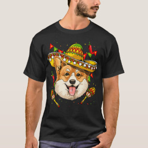 Camiseta Corgi Hombres Mujeres Niños Sombrero