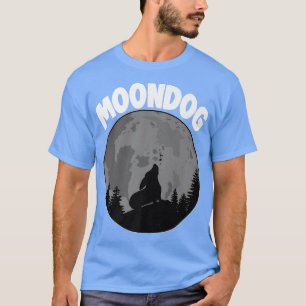Camiseta Corgi Howling Moon Dog Divertidas mujeres Doggy Mo