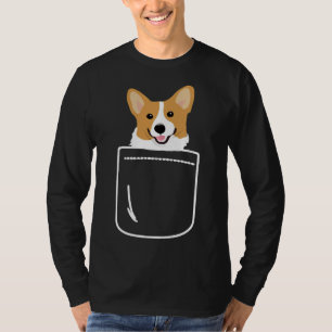 Camiseta Corgi In Pocket Funny Cute Puppy Big Happy Smile