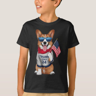Camiseta Corgi Incluso Mi Perro Quiere Trump Vance Hombres