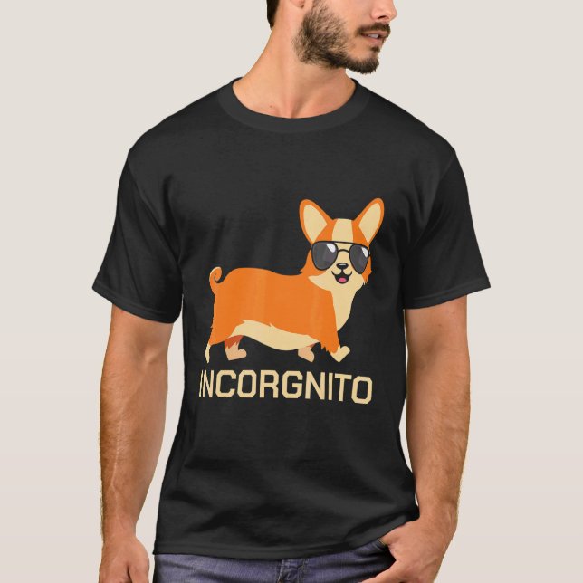 Camiseta Corgi  Incórgnito Bonito (Anverso)