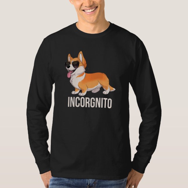 Camiseta Corgi Incorgnito Cute Incognito Corgi Con Sunglas (Anverso)