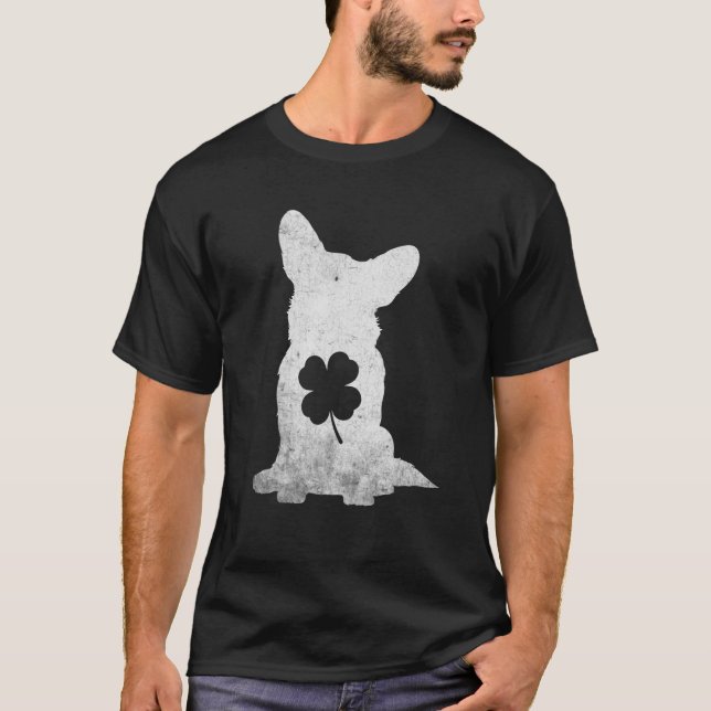 Camiseta Corgi Irish C St Patrick's Day Dog (Anverso)