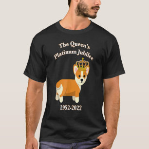 Camiseta Corgi Jubileo De La Reina Platinum Con Perro De La