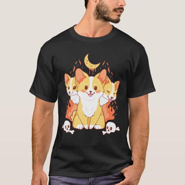 Camiseta Corgi Kavaii Plush Dog Corgi Stube (Anverso)