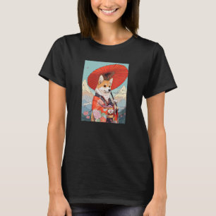 Camiseta Corgi Kimono Perro Divertido Geisha
