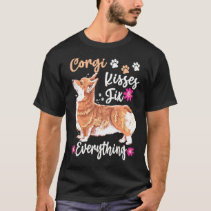 Camiseta Corgi Kiss Fix Everything Dog Tee