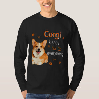 Camiseta Corgi Kisses Fix Everything   1249