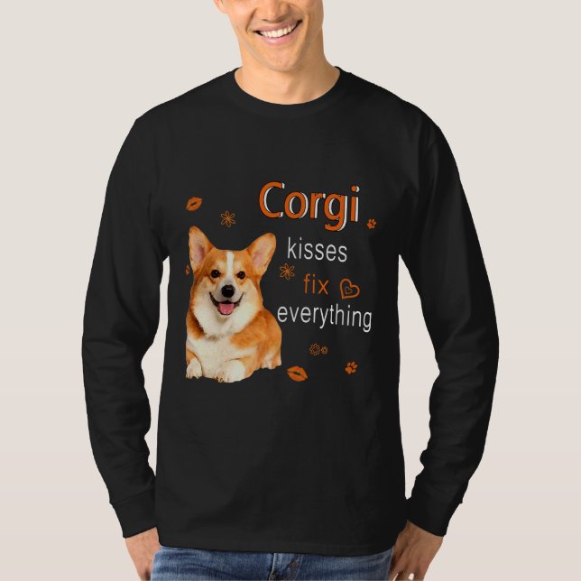 Camiseta Corgi Kisses Fix Everything   1249 (Anverso)
