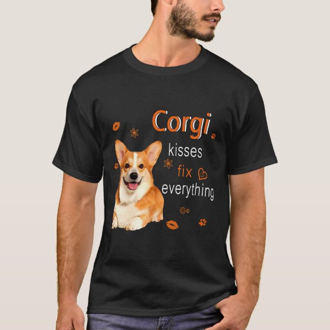 Camiseta Corgi Kisses Fix Everything   1249 (Anverso)