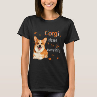 Camiseta Corgi Kisses Fix Everything 1249