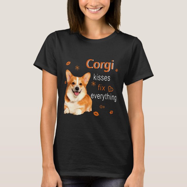 Camiseta Corgi Kisses Fix Everything   1249 (Anverso)