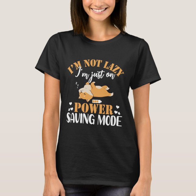 Camiseta Corgi Lazy Sleeping Dog  Funny (Anverso)