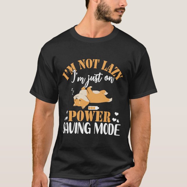 Camiseta Corgi Lazy Sleeping Dog Funny (Anverso)