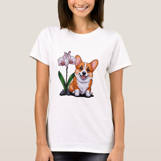 Camiseta Corgi lindo con ortoidea (Anverso)