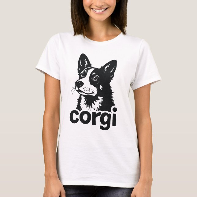 Camiseta "Corgi Love for Dog Lovers" (Anverso)