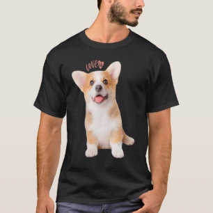 Camiseta Corgi Love is Dog Mom Dad Puppy Mascota Mujeres Ho