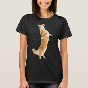 Camiseta Corgi Love is Dog Mom Dad Puppy Mascota Mujeres Ho
