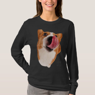 Camiseta Corgi Love is Dog Mom Dad Puppy Mascota Mujeres Ho