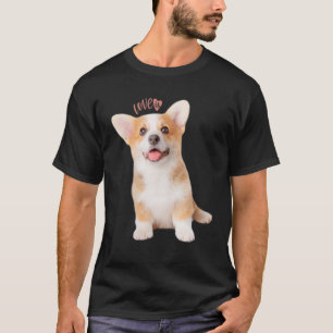 Camiseta Corgi Love is Dog Mom Dad Tee Puppy Mascotas Hombr