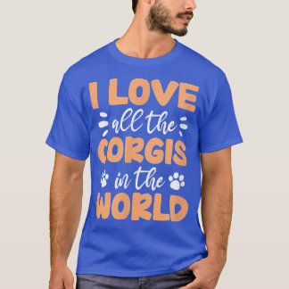 Camiseta Corgi Lover Corgi Dueño Me Encanta El Corgis En El