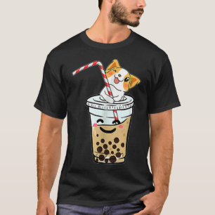 Camiseta Corgi Loves Bubble Tea
