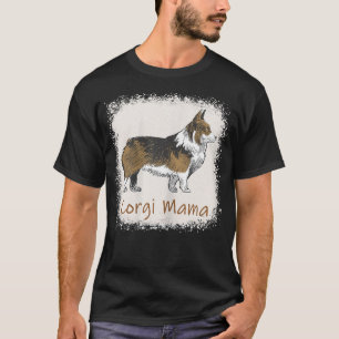 Camiseta Corgi Mama Bleached Cute Dog Mom Regalos