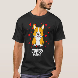 Camiseta Corgi Mama Corgi Mom Loca Perro Mujeres Chicas