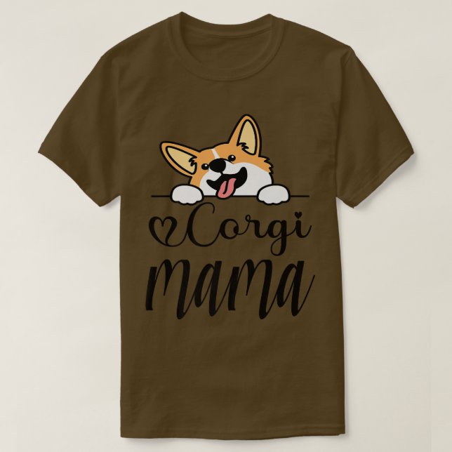 Camiseta Corgi Mama Corgi Mom Perro Lover-550 (Diseño del anverso)