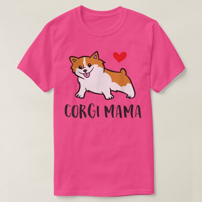 Camiseta Corgi Mama Cute Welsh Corgi (Diseño del anverso)