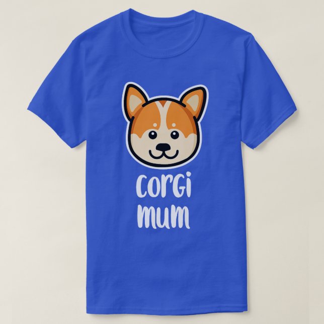 Camiseta Corgi Mamá Perro Lover-579 (Diseño del anverso)