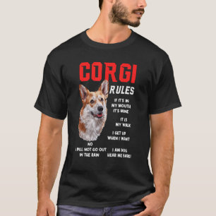 Camiseta Corgi Mandan Dueño de Perro Divertido Mascota Soy