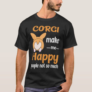 Camiseta Corgi Me Hace Feliz