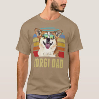 Camiseta Corgi Mejor Perro Papá Nunca Retro Sunset Beach Vi