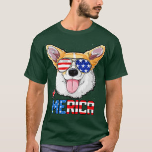 Camiseta Corgi Merica 4th of July T Kids Boys Girls Dog Pup