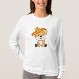 Camiseta Corgi Mexico Sombrero Dogs Dulces Para Niños