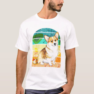 Camiseta Corgi moderno de mediados de siglo - Doggo de dise