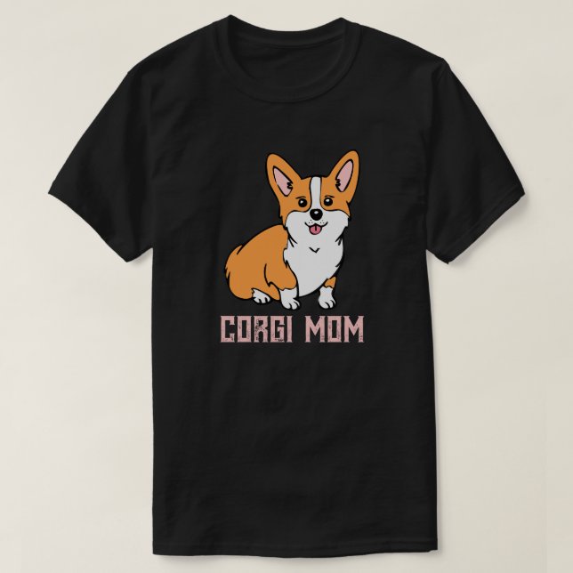 Camiseta Corgi Mom (Diseño del anverso)