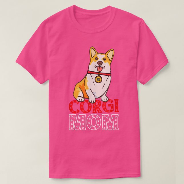 Camiseta Corgi Mom (Diseño del anverso)