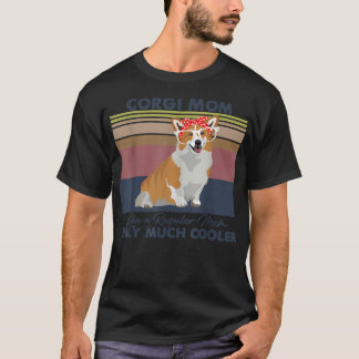 Camiseta Corgi Mom Bandana Match Viejo Día de la Madre Perr
