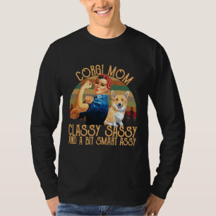 Camiseta Corgi Mom Classy Sassy Y Un Poco Inteligente