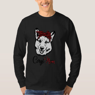 Camiseta Corgi Mom Corte Corgi Con Cordón Rojo De La Cabeza