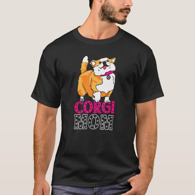 Camiseta Corgi Mom Derpy Corgo Walking (Anverso)