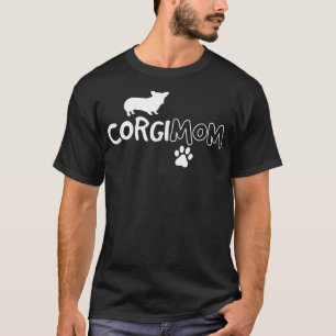 Camiseta Corgi Mom Funny Cute Mascota Dueño Adopta Rescate 