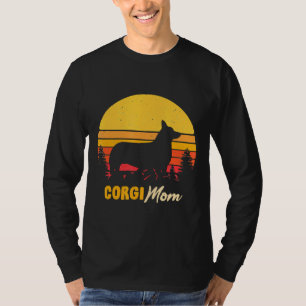 Camiseta Corgi Mom Mama Vintage Retro Dog Women