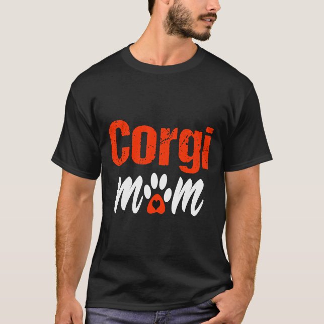 Camiseta Corgi Mom Mother X S Day Dog  Mama (Anverso)