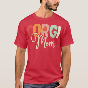Camiseta Corgi Mom Perro Lover Día de la Madre Retro Vintag