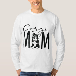 Camiseta Corgi Mom Puppy Cute Divertido Perro Mamá Amar Reg